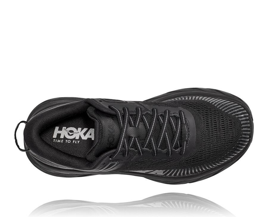 Hoka One One Running Shoes Womens Black - Bondi 7 - 25178EYZV